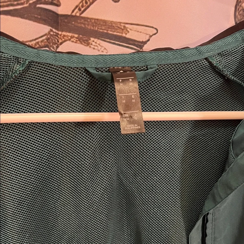 adidas Green and Black Windbreaker Jacket